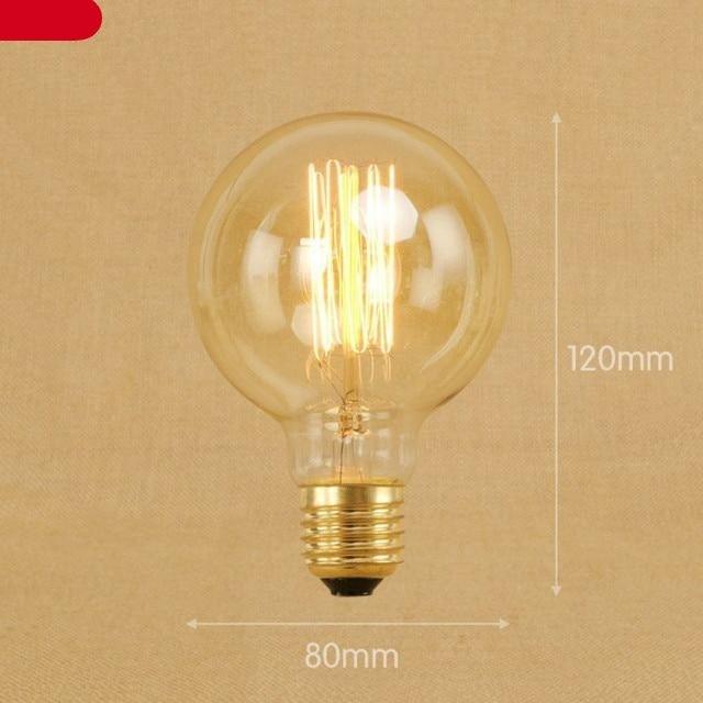 Vintage Bulb Retro Lamp Bulb Ampoules Light Incandescent Bulbs Light Warm Dimmable Home Decor Clear Glass Incandescent Vintage Antique Bulb For Home Bedroom