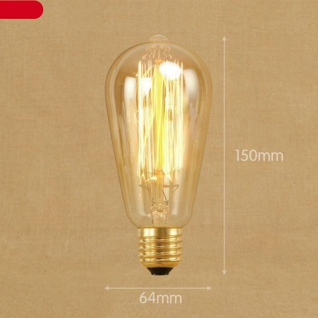 Vintage Bulb Retro Lamp Bulb Ampoules Light Incandescent Bulbs Light Warm Dimmable Home Decor Clear Glass Incandescent Vintage Antique Bulb For Home Bedroom