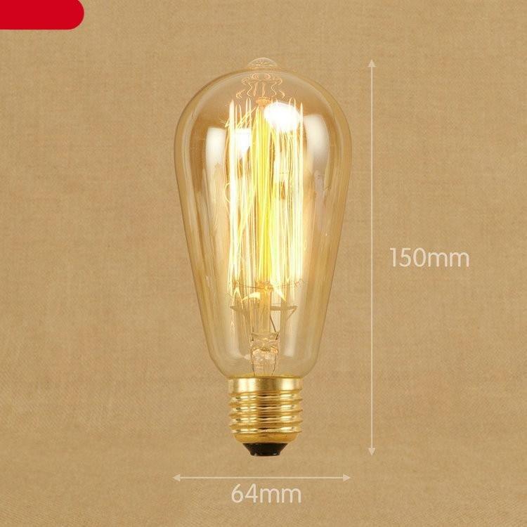 Vintage Bulb Retro Lamp Bulb Ampoules Light Incandescent Bulbs Light Warm Dimmable Home Decor Clear Glass Incandescent Vintage Antique Bulb For Home Bedroom