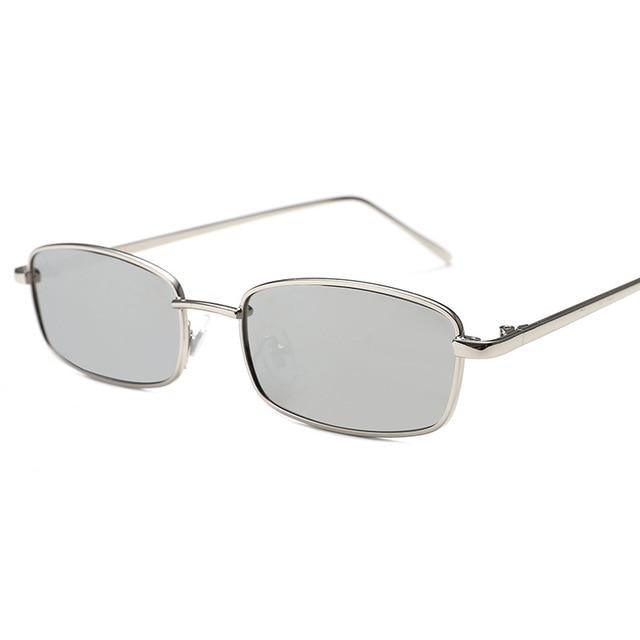 Vintage Slender Square Sunglasses Classic Small Frame New Square Shape  Sunglasses For Men In High-quality Metal Frame Sunglasses For Men New Vintage Sunglasses