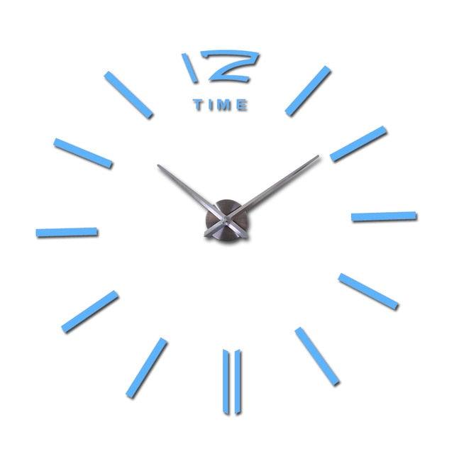 Wall Clock Watch Clocks 3D Frameless Wall Clock Large Stickers Wall Decoration for Living Room Bedroom 3D Acrylic Mirror Stickers Living Room Quartz Needle Europe