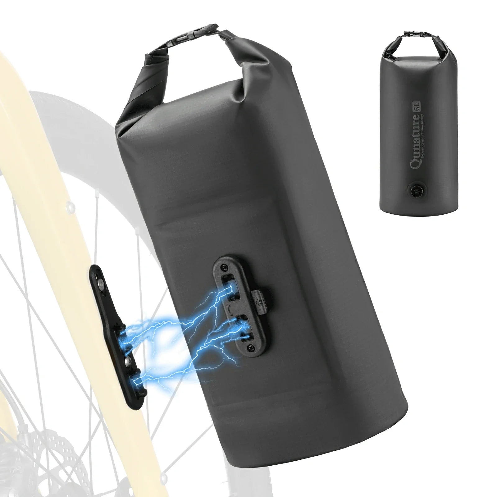 Magnetic 100% Waterproof Fork Bag Dry Bag 6L