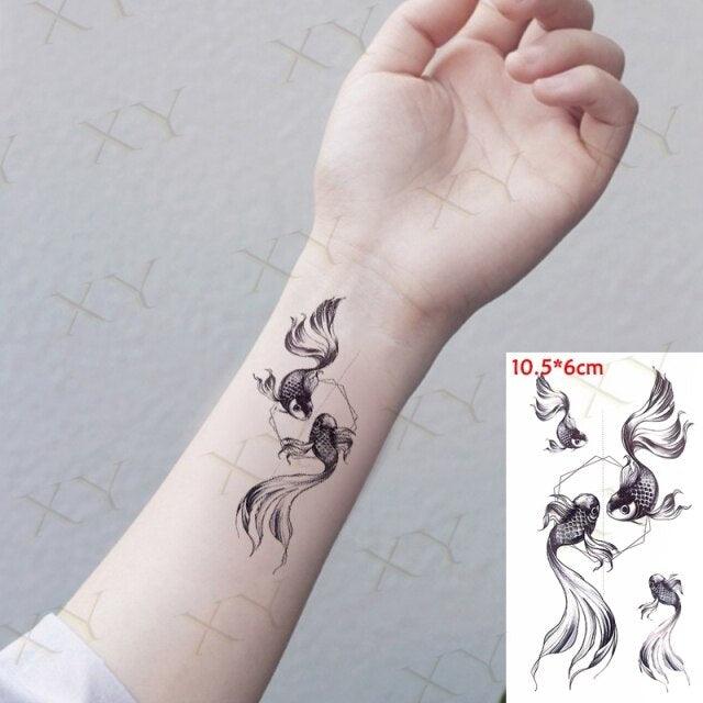 Waterproof Temporary Tattoo Lavender Stickers Butterfly Flower Luxury Small Tattoo For Body Arm