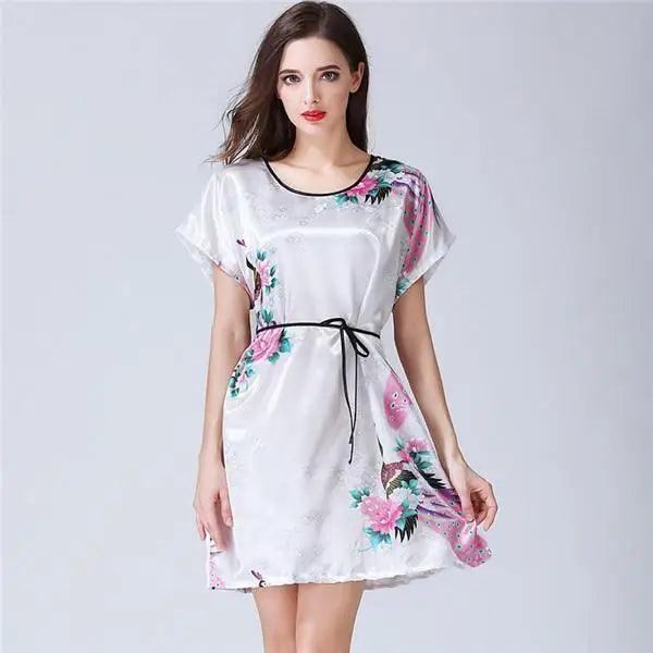 Wedding Satin Bride Robe Elegant Golden Bridesmaid Casual Short Women Nightwear Comfortable Sleepwear