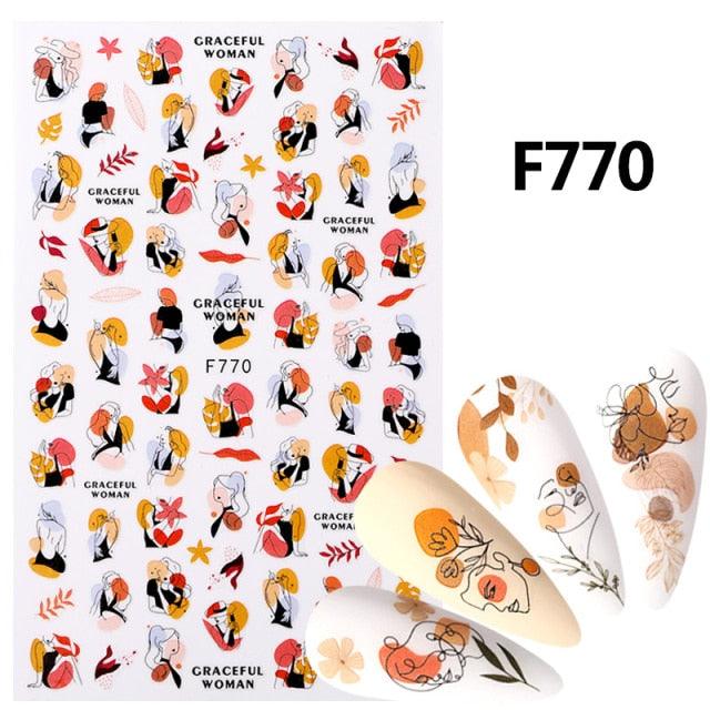 White Embossed Flower Lace Sticker Decal Wedding Nail Art Designs Floral Butterfly Japanese Manicures Nail Decoration Metallic Curve Strip Line Nail Decal Self-Adhesive 3D Wave Design Decoration for Women Girls Adhesive Striping Tape Nail Art Stickers