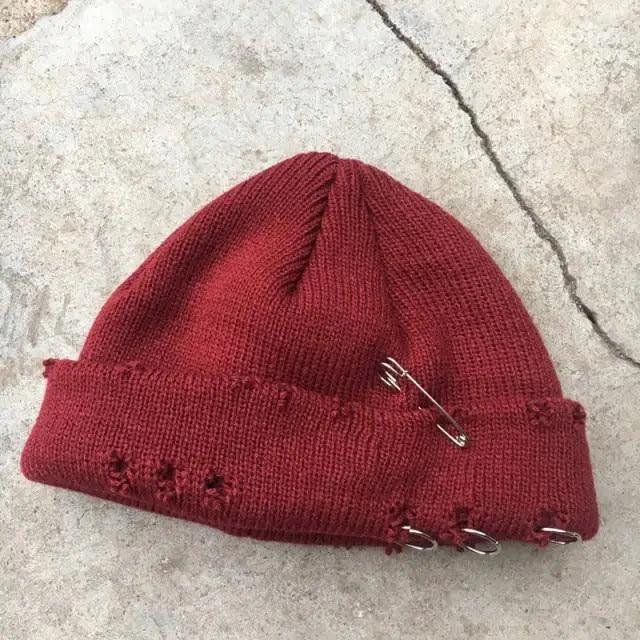 Winter Hat Women Knitted Fashion Warm Thick Hat Autumn Hip Hop Hole Beanies Unisex Basic Cap For Both Men Women Knitted Beanies Fashion Warm Hat