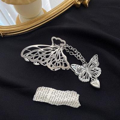 Woman Novelty Minimalist Dainty Design Irregular Hairpins Punk Style Metal Silver Hair Claws Barrettes Women Hair Accessories Hair Clips Hairgrip