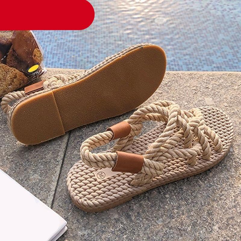 Traditional Braided Rope Woman Shoes Braided Rope With Traditional Casual Style And Simple Crea ...