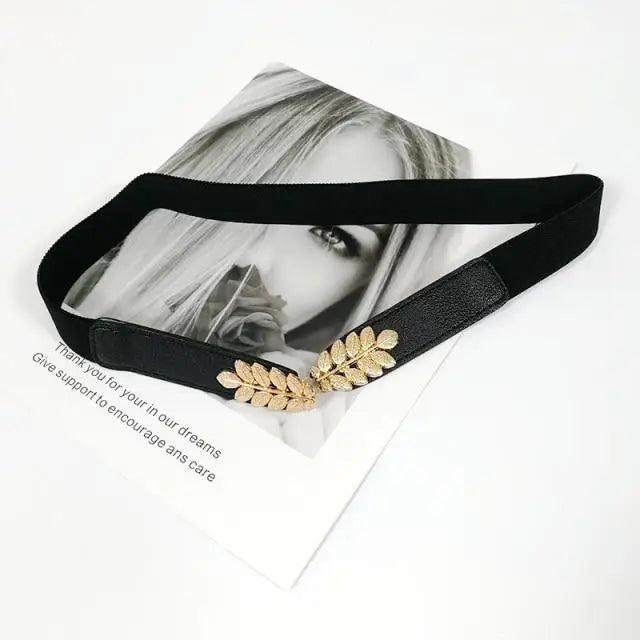 Women Elegant Elastic Stretch Wide Dress Belt Big Chain Waistbands For  Women Luxury Party Belts For Dresses