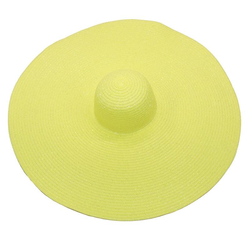 Women Oversized Foldable Summer Large Wide Hat Beach Straw Hat Cute Sun Cap Retro Foldable Handmade Big Hats Ladies UV Protection Hat Vintage Summer Sun Beach Hats