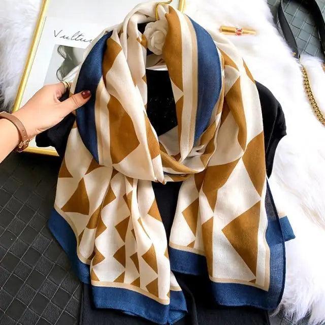 Women Scarf Leopard Print Cotton Large Size Scarfs For Winter Shawls Winter Warm Casual Wear For Women Lovely Floral Tassel Cotton ab Shawls Lady Silk Wraps Scarves