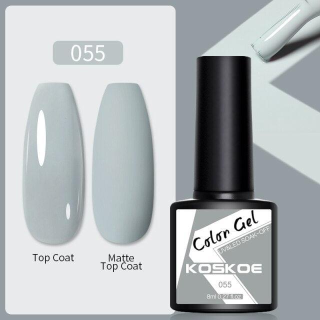 Womens Glossy Colorful 8ml Nail Gel Polish Permanent UV LED Summer Winter High Quality Fashion Design