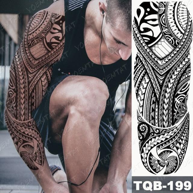 Womens Large Waterproof Temporary Sticker Tattoo Tiger Fox Luxury Design From Wonderland