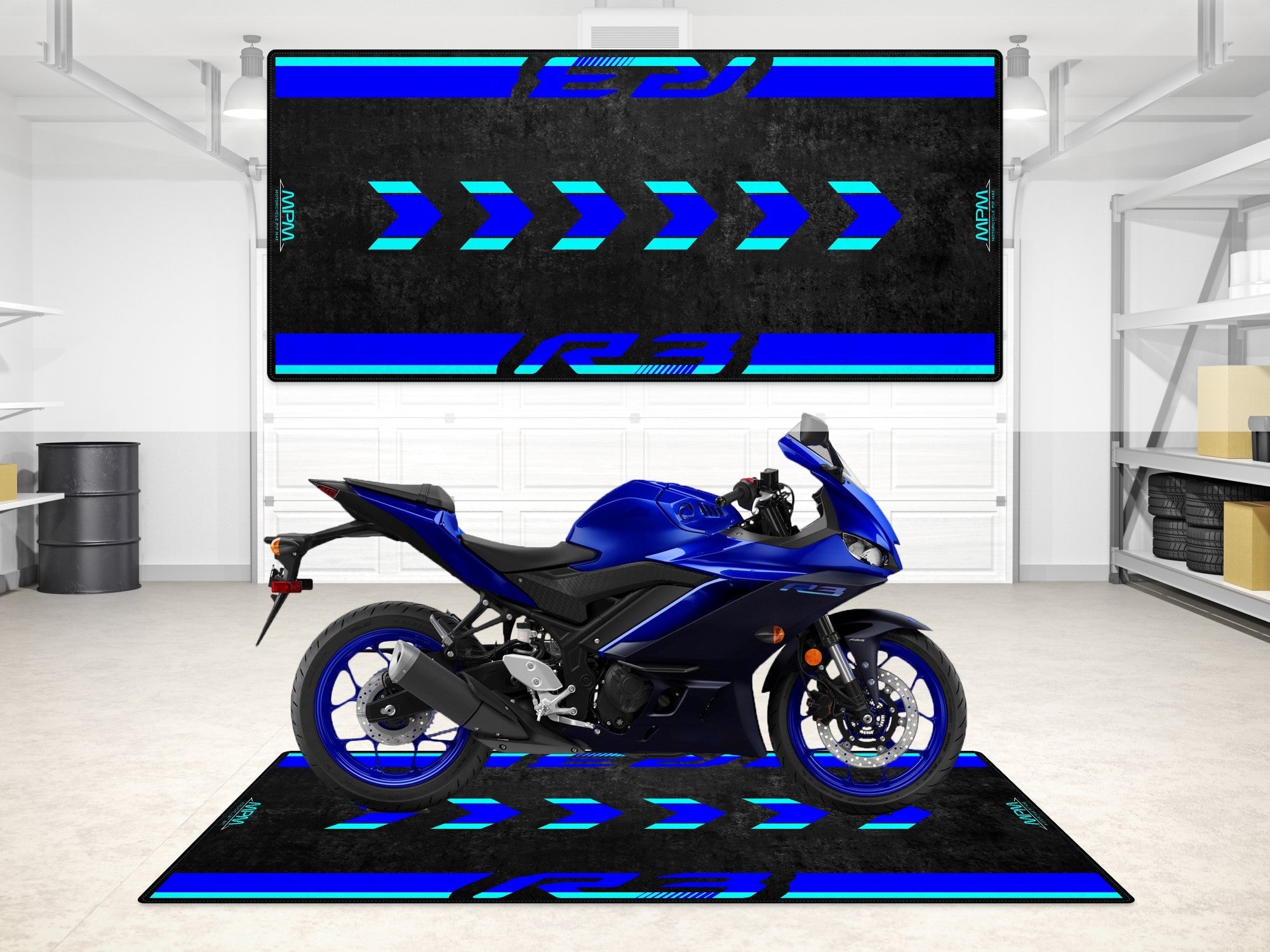 MPM Motorcycle Mat for Yamaha R3 - MM7114