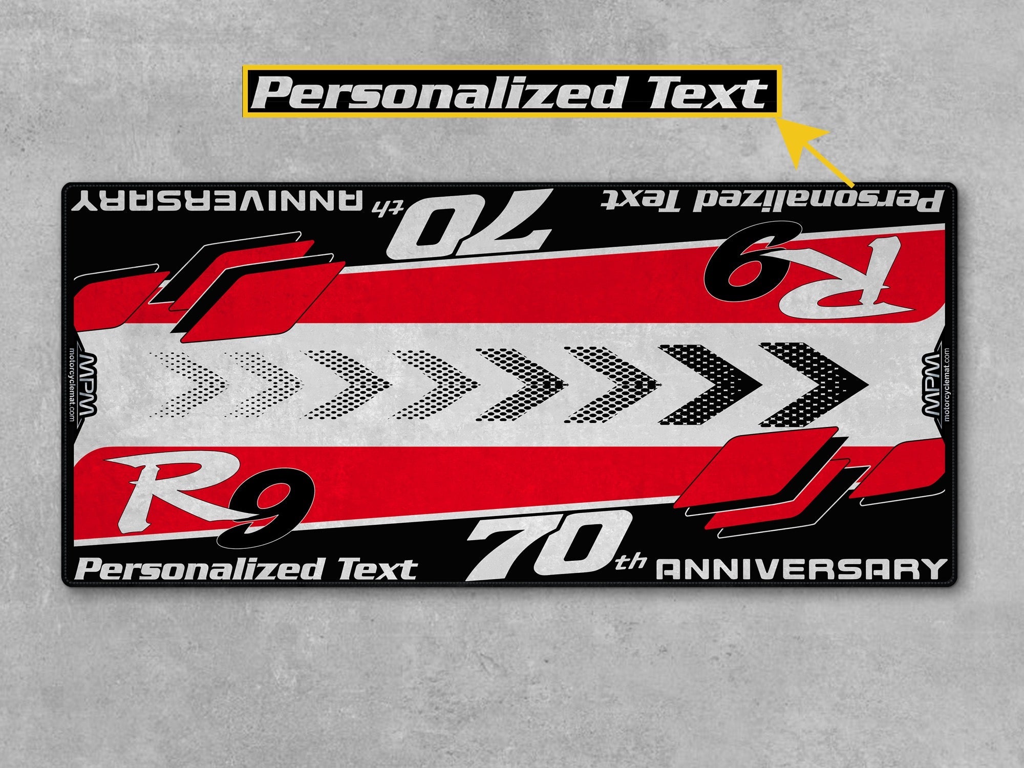 MPM Motorcycle Mat for Yamaha R9 70th Anniversary - U1408