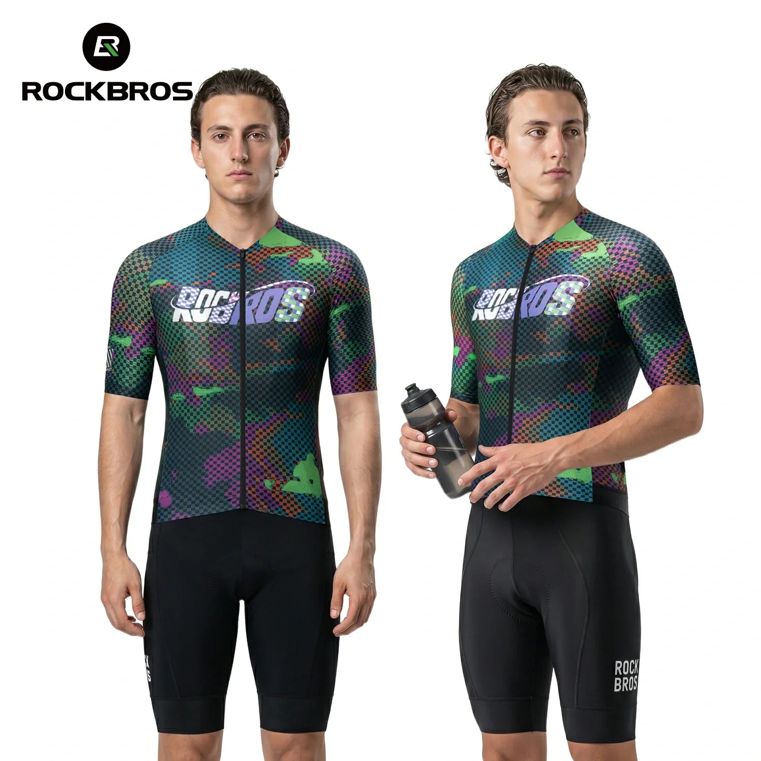 Men's Short Sleeve Cycling Jersey Reflective Quick-Dry Breathable