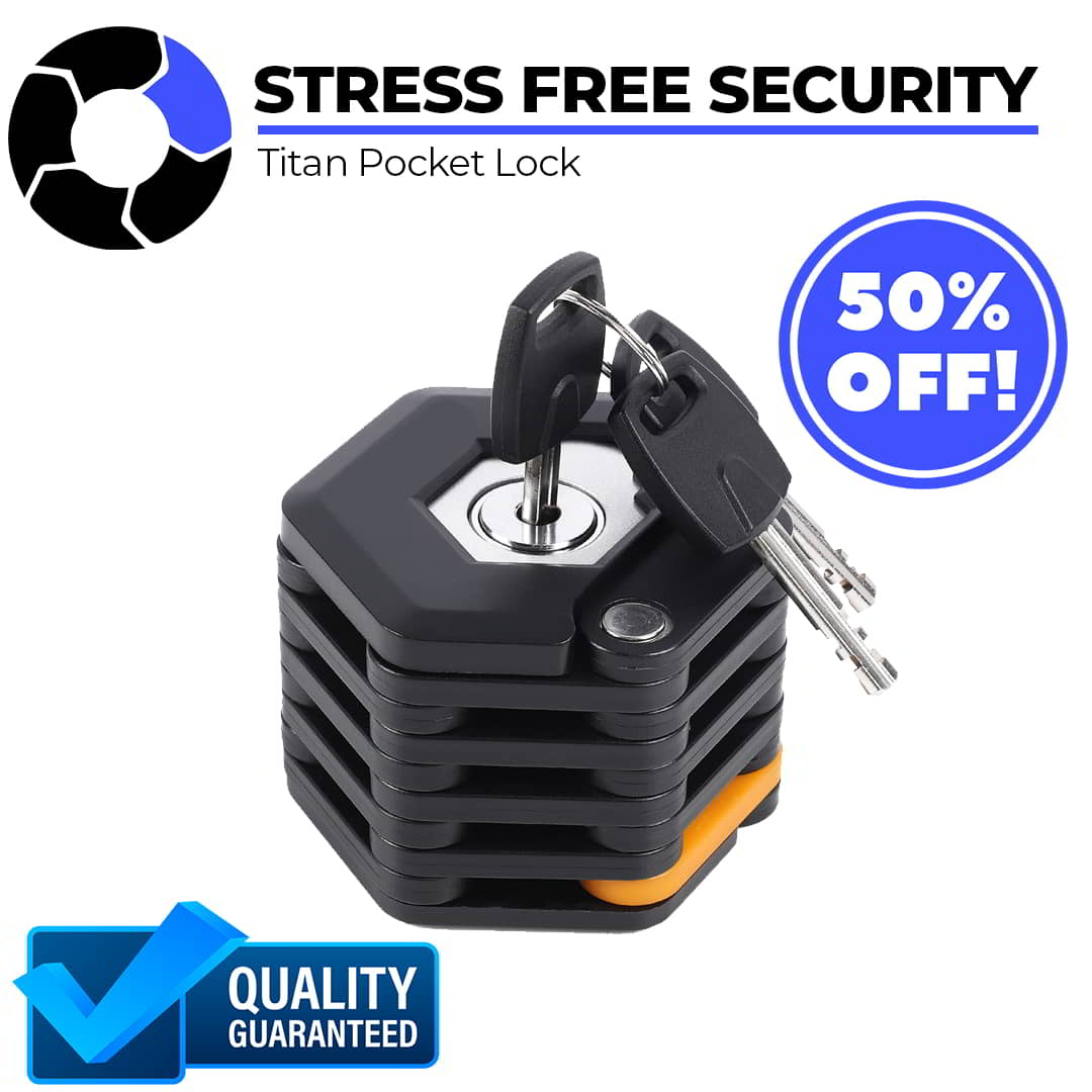 Inx Lock Lightweight Bicycle Security Chain Lock - TITAN Pocket Lock – winxwheels